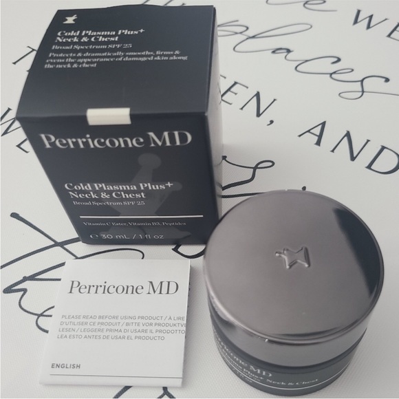 🆕 Perricone MD Cold Plasma+ Neck & Chest Broad Spectrum SPF 25 • Large 30ml - Picture 6 of 15
